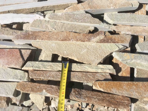 Горбушка златолит золотистый для облицовки купить в Лесном