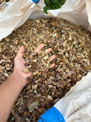 Златолит персиковый декоративная каменная крошка купить в Лесном