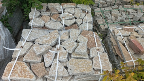 Гранитный плитняк галтованный для парковки купить в Лесном