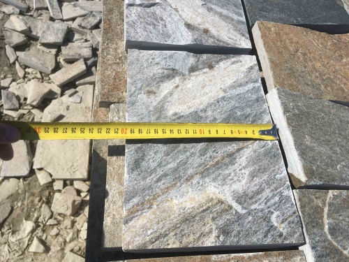 Плитка пилёная златолит Уральский для цоколя, отмостки купить в Лесном