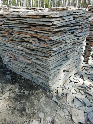 Плитняк златолит Уральский для цоколя, отмостки купить в Лесном